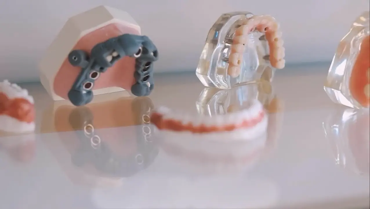Modelos odontológicos utilizados para orientação